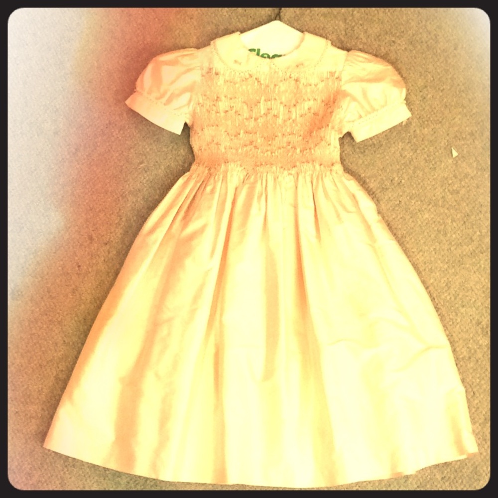 Pink dress with flowers